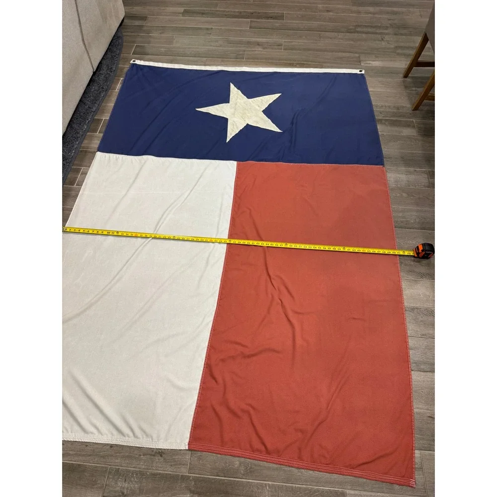 Vintage Texas State Flag Capitol Flag Company Austin TX 72x102 Large Outdoor